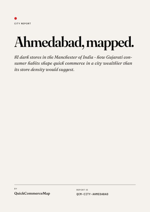 Ahmedabad quick commerce report cover