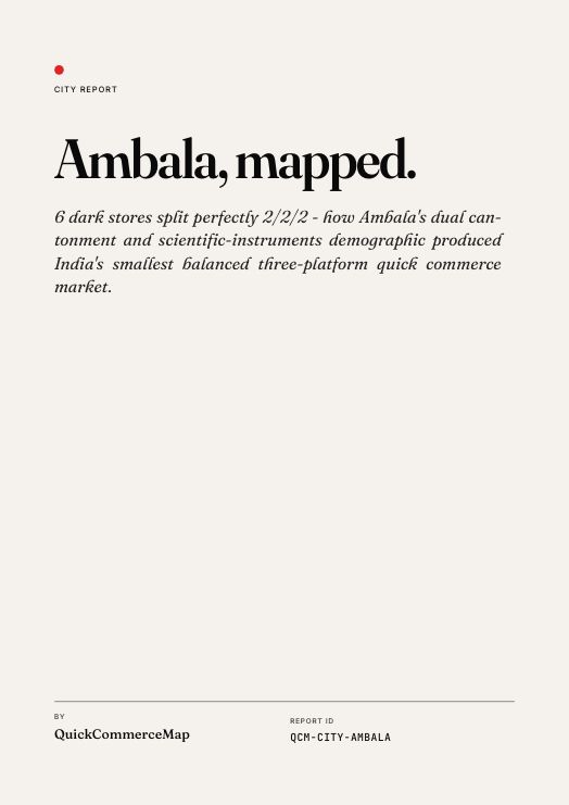 Ambala quick commerce report cover