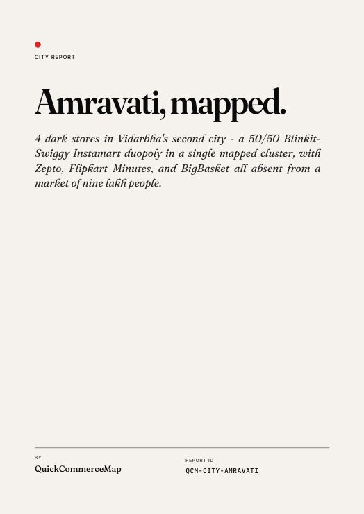 Amravati Quick Commerce Report 2026 cover