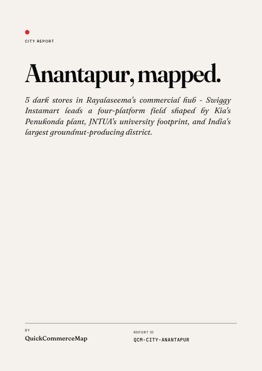Anantapur Quick Commerce Report 2026 cover