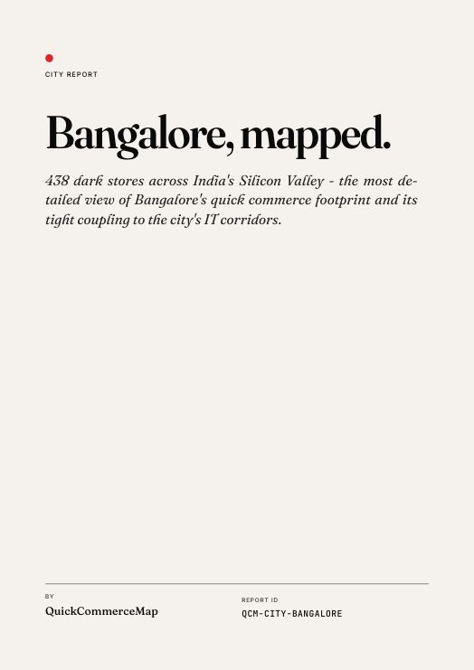 Bangalore quick commerce report cover