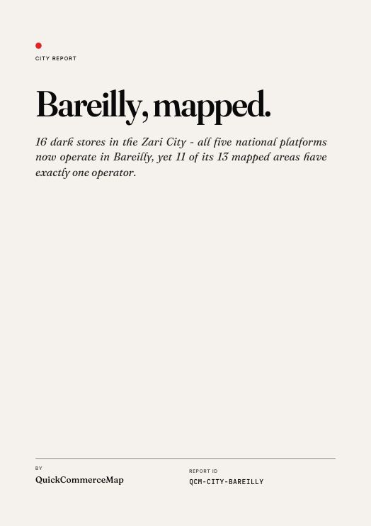 Bareilly Quick Commerce Report 2026 cover