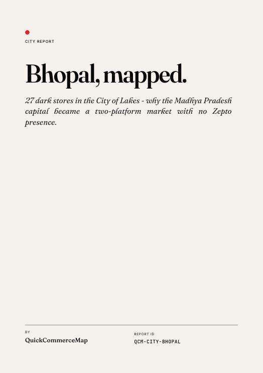 Bhopal quick commerce report cover