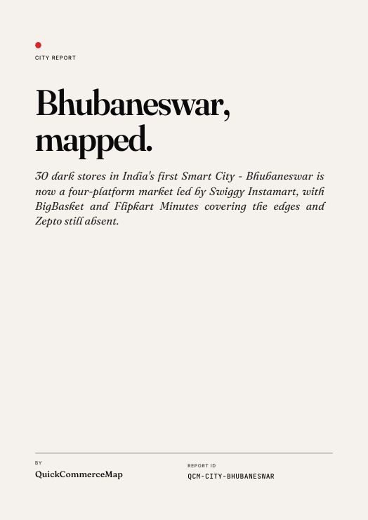 Bhubaneswar Quick Commerce Report 2026 cover