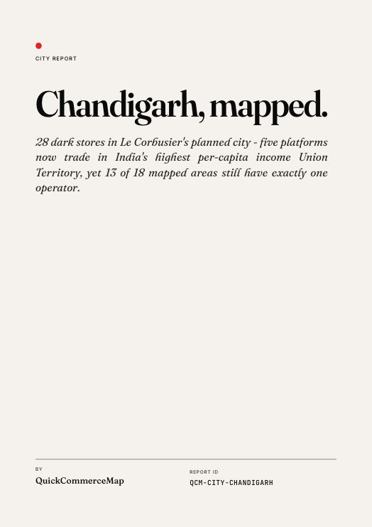 Chandigarh Quick Commerce Report 2026 cover