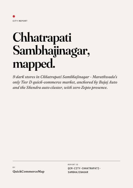 Chhatrapati Sambhajinagar quick commerce report cover