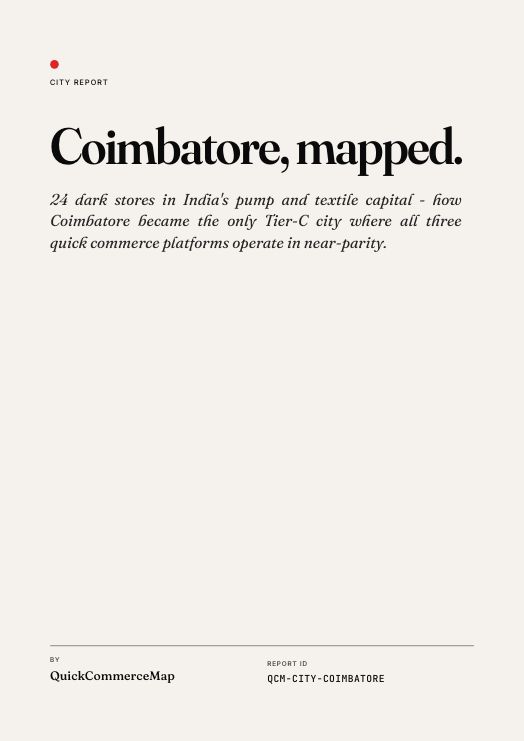 Coimbatore quick commerce report cover