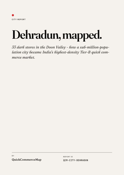 Dehradun quick commerce report cover