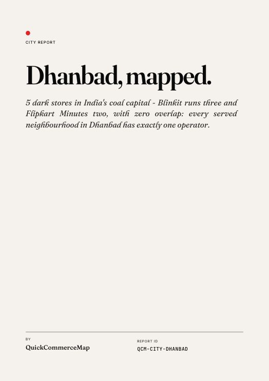 Dhanbad Quick Commerce Report 2026 cover