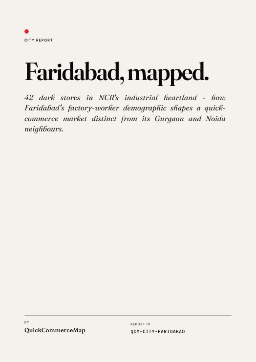 Faridabad quick commerce report cover