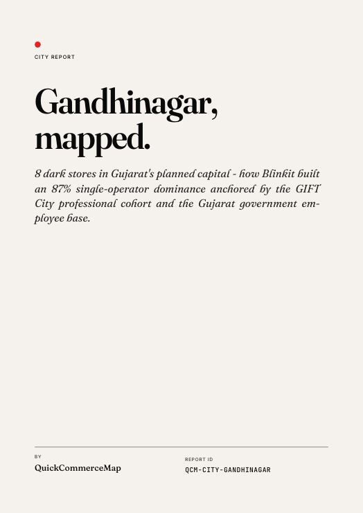 Gandhinagar quick commerce report cover