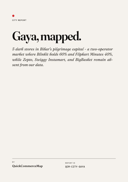 Gaya Quick Commerce Report 2026 cover