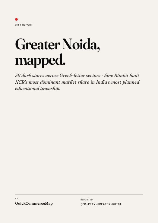 Greater Noida quick commerce report cover