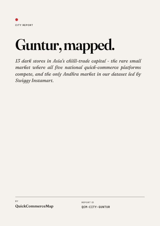 Guntur Quick Commerce Report 2026 cover