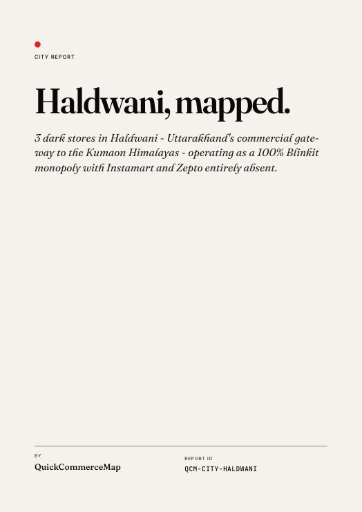 Haldwani quick commerce report cover