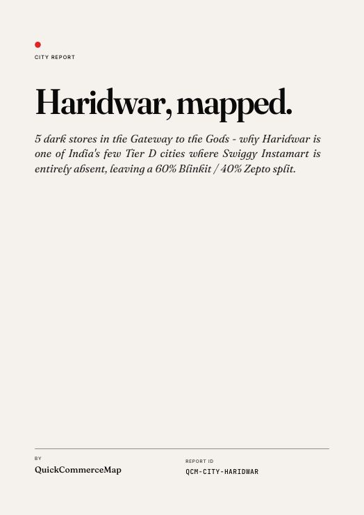 Haridwar quick commerce report cover