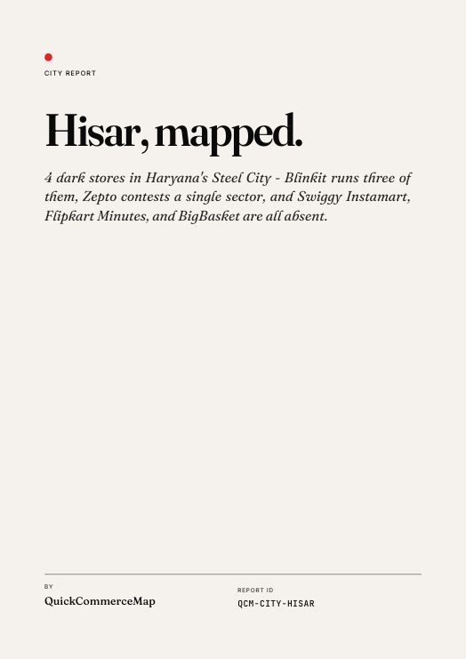 Hisar Quick Commerce Report 2026 cover