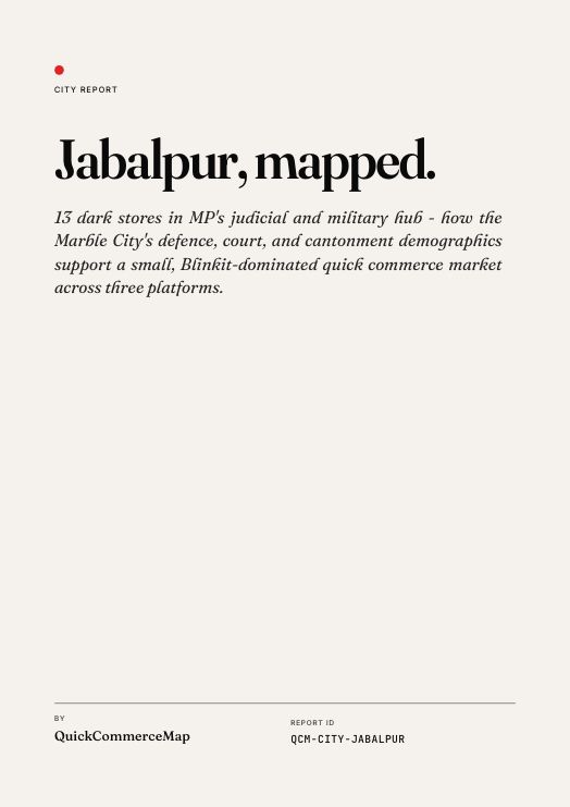 Jabalpur Quick Commerce Report 2026 cover