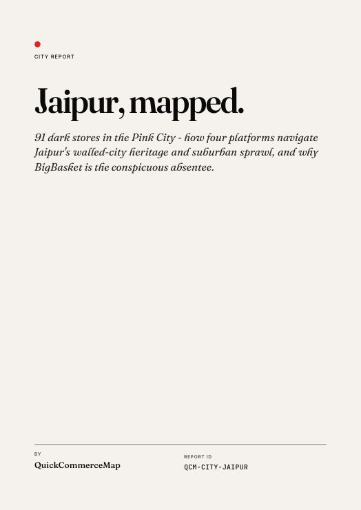 Jaipur Quick Commerce Report 2026 cover