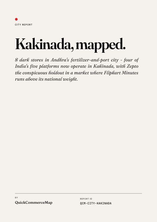 Kakinada Quick Commerce Report 2026 cover