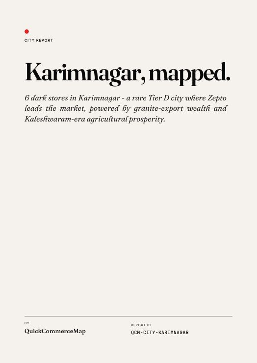 Karimnagar quick commerce report cover