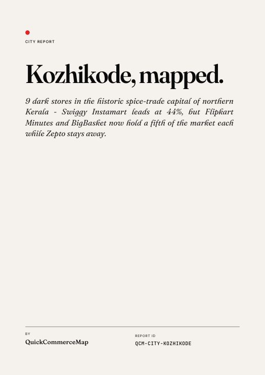 Kozhikode Quick Commerce Report 2026 cover