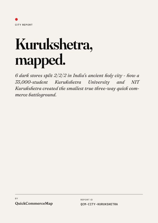 Kurukshetra quick commerce report cover