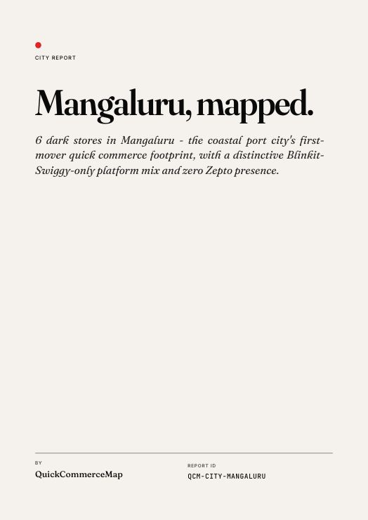 Mangaluru quick commerce report cover