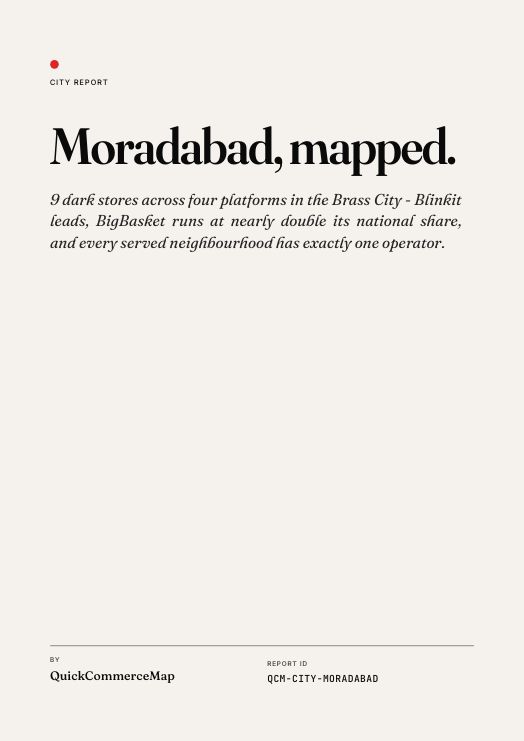 Moradabad Quick Commerce Report 2026 cover
