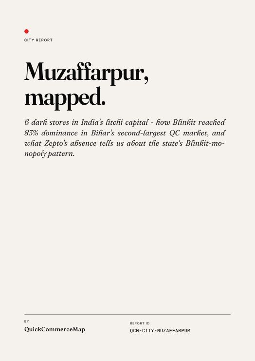 Muzaffarpur quick commerce report cover