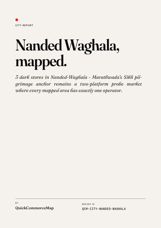 Nanded-Waghala Quick Commerce Report 2026 cover