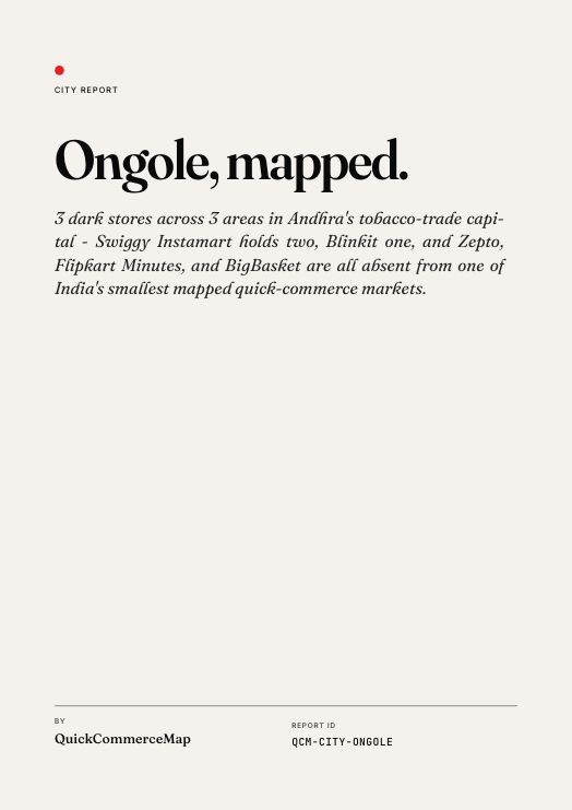 Ongole Quick Commerce Report 2026 cover