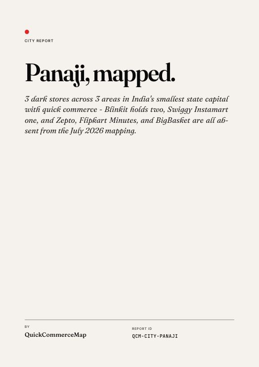 Panaji Quick Commerce Report 2026 cover