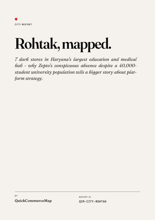 Rohtak quick commerce report cover