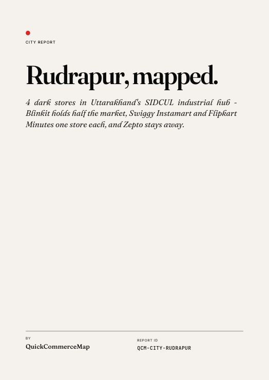 Rudrapur Quick Commerce Report 2026 cover