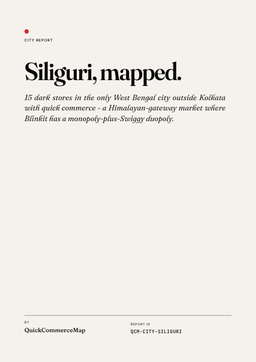 Siliguri quick commerce report cover