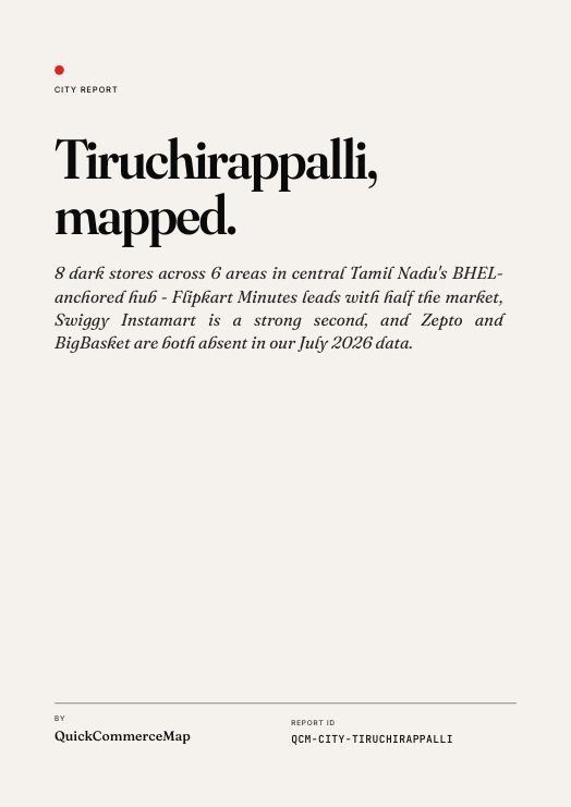 Tiruchirappalli Quick Commerce Report 2026 cover