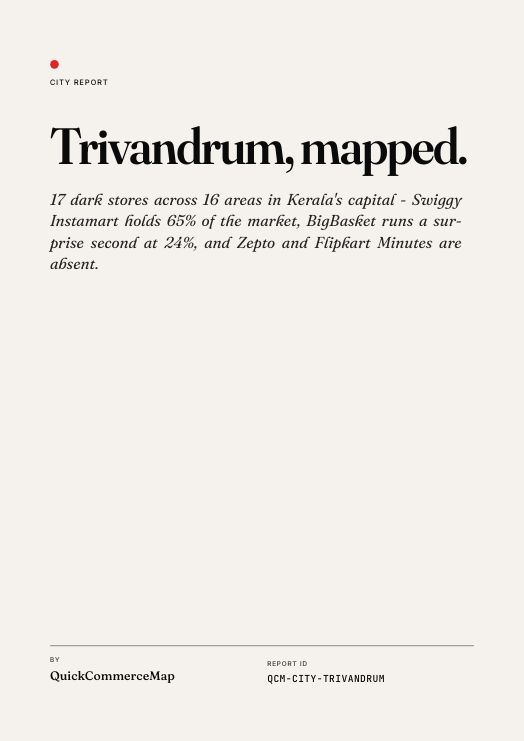 Trivandrum Quick Commerce Report 2026 cover