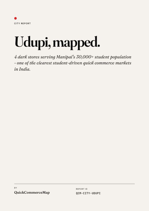 Udupi quick commerce report cover