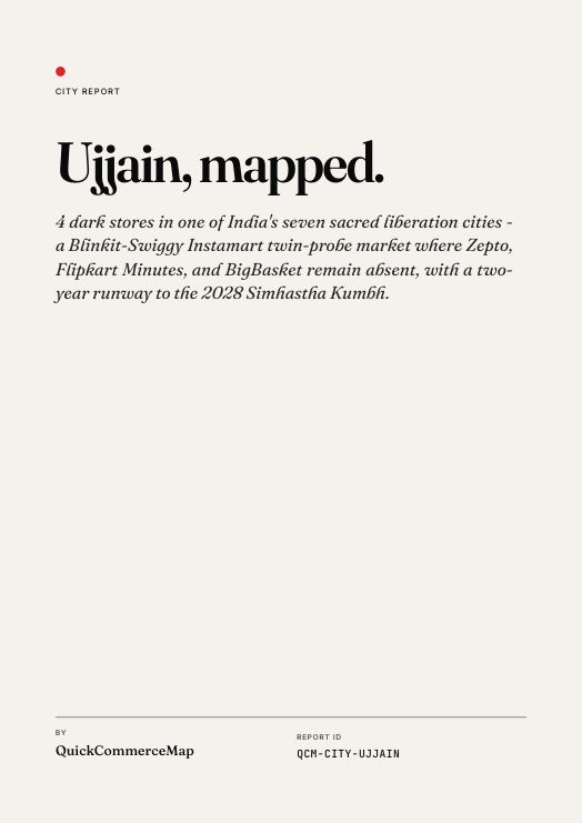 Ujjain Quick Commerce Report 2026 cover