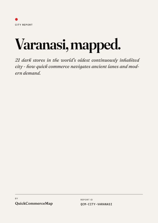 Varanasi quick commerce report cover