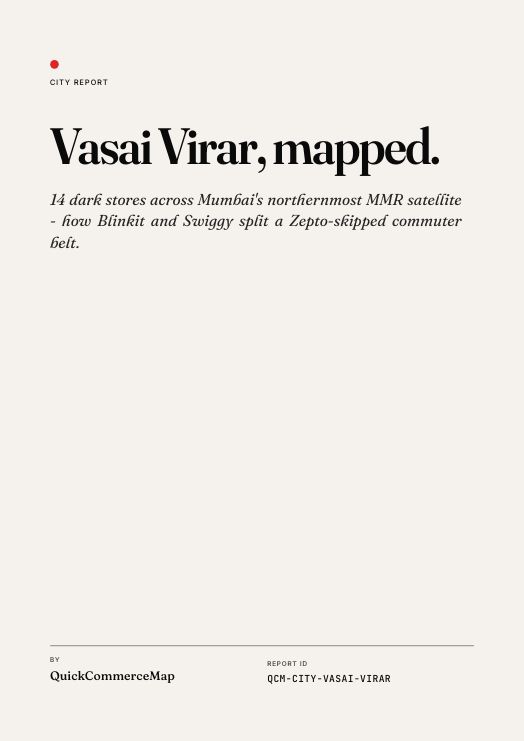 Vasai Virar quick commerce report cover
