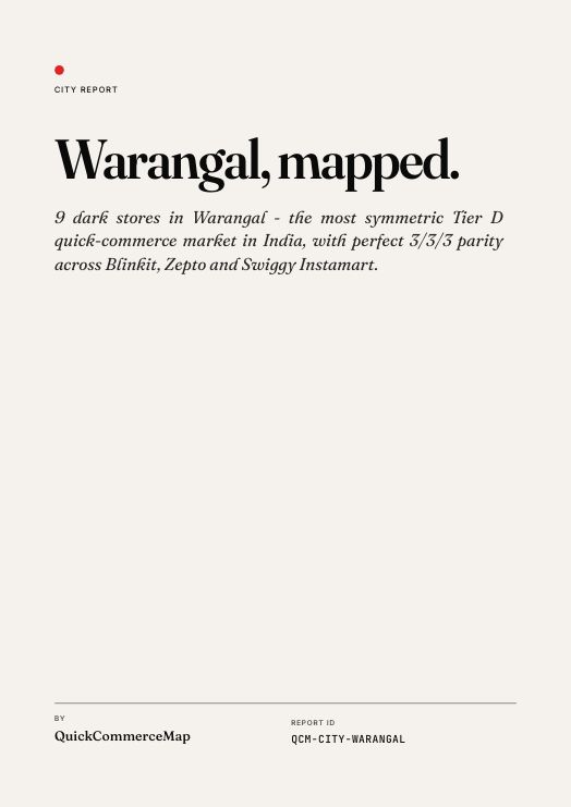 Warangal quick commerce report cover