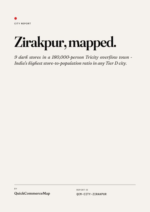 Zirakpur quick commerce report cover